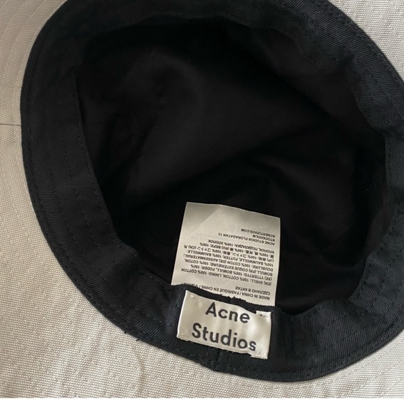 ACNE Bucket hat Oat Beige | Acne Studios Mens/Womens Hats - Picture 4 of 5
